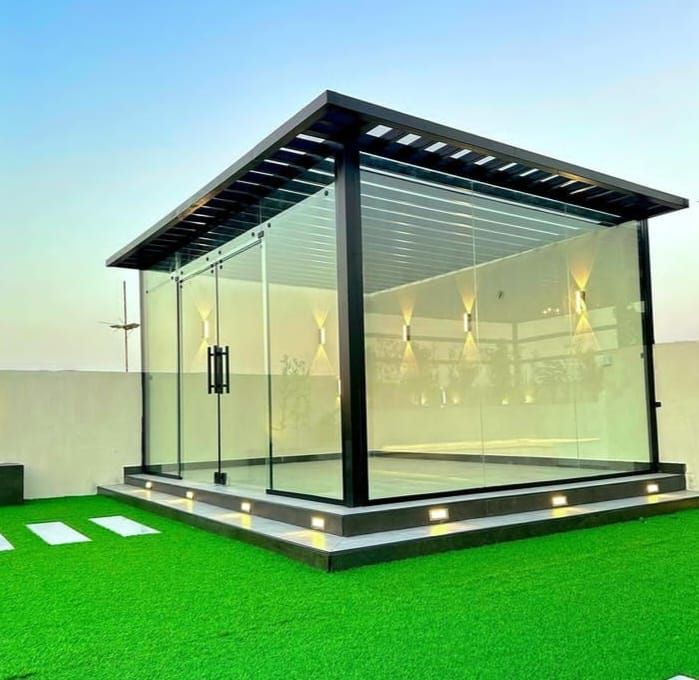 غرف زجاجية - عزل حراري - تنسيق حدائق جازان